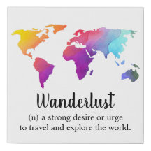 Wanderlust/Colourful World Map design