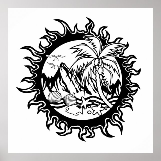 Wanderlust Exploring Tropical Places Poster (Front)