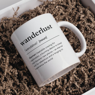 Wanderlust German Word Definition Traveller Coffee Mug