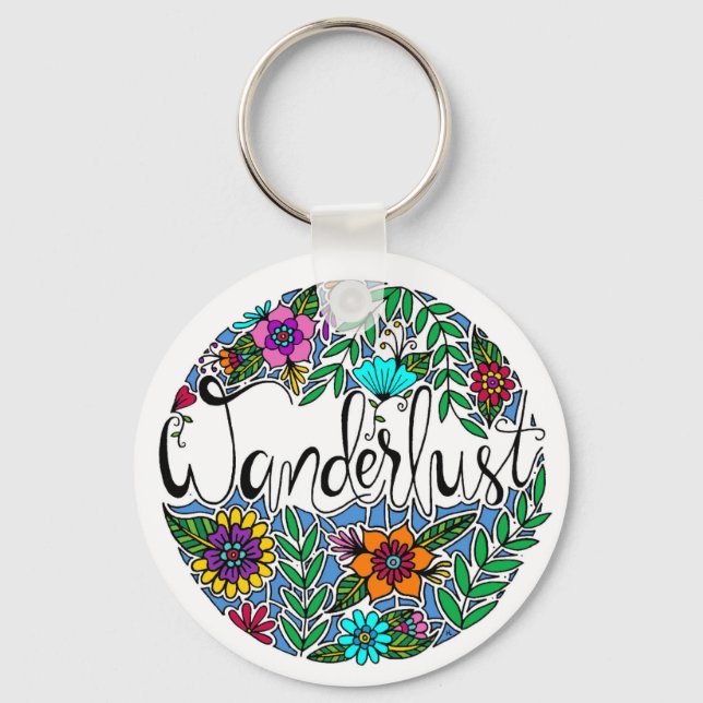 Wanderlust Keychain (Front)
