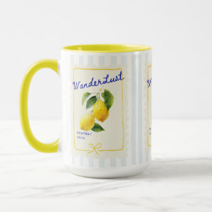 Wanderlust Lemon Morning Mug