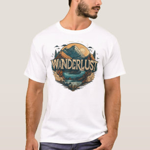 Wanderlust Logo Designed T-shirt