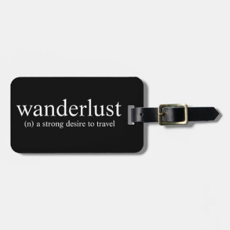 wanderlust luggage tag