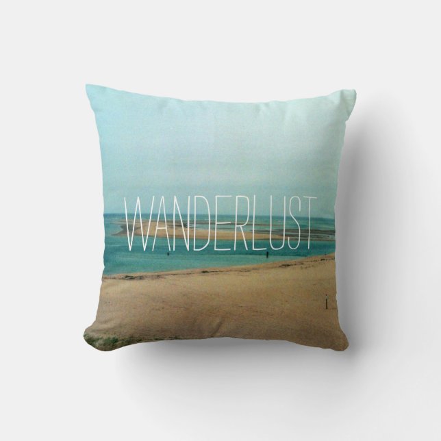 Wanderlust, throw pillow (Front)