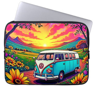 Wanderlust Van Sunset Art Laptop Sleeve