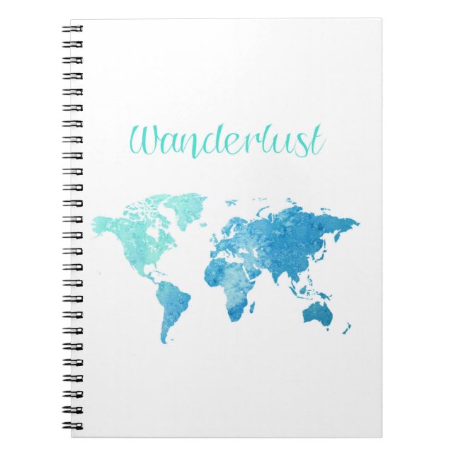 Wanderlust Watercolor Notebook (Front)