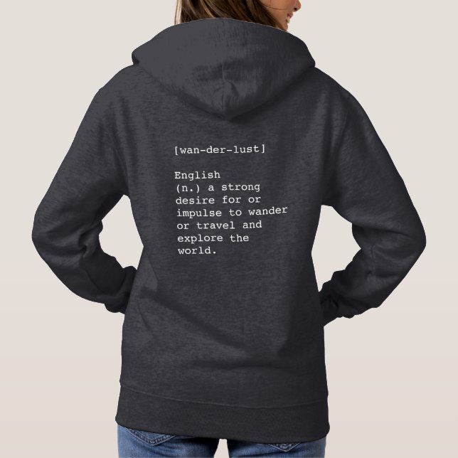 Wanderlust Women's Hoodie (Back)