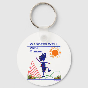 Wanders Well With Others Keychain