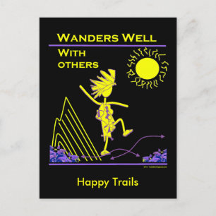 Wanders Well With Others Postcard