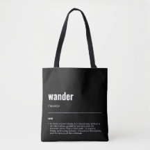 WanderTag - Sac fourre-tout noir moderne