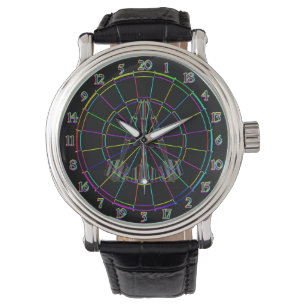Wanduhr Dart Design Dartscheibe Watch
