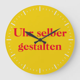 Wanduhr selber gestalten large clock