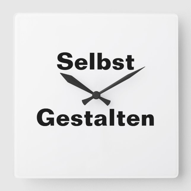Wanhohr Self-Design - Template Square Wall Clock (Front)