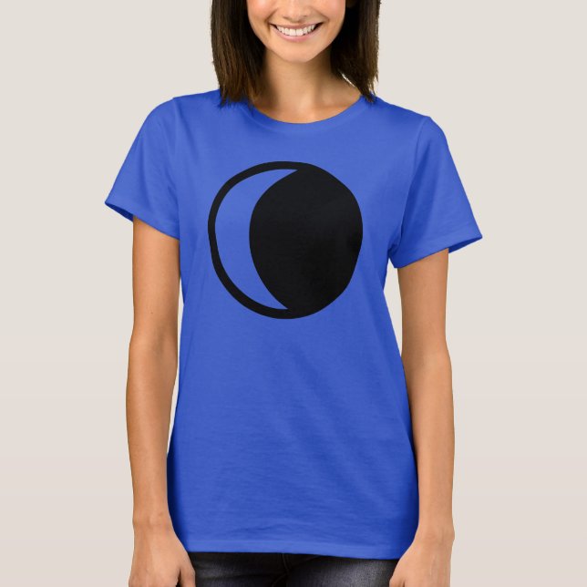 waning crescent moon T-Shirt (Front)