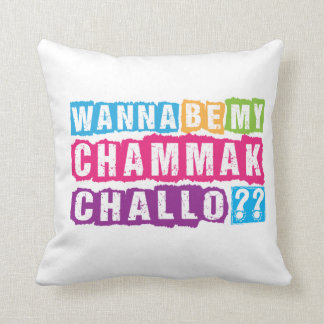 Wanna be my Chammak Challo ? Beautiful flashy girl Throw Pillow