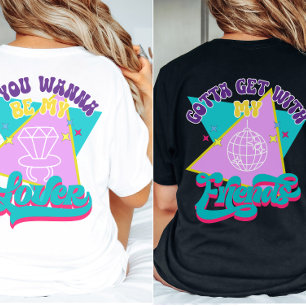 Wanna Be My Lover Funny Retro 90s Bachelorette T-Shirt