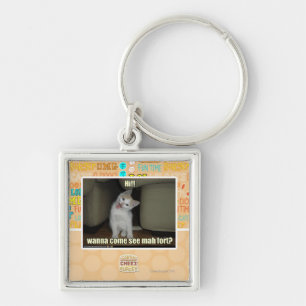 Wanna come see mah fort? keychain