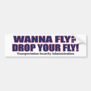 Wanna-Fly Bumper Sticker