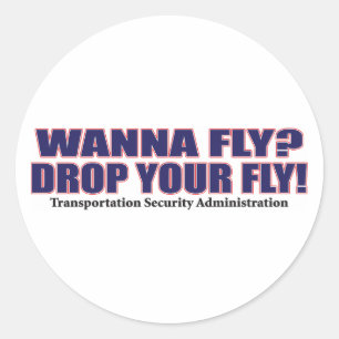 Wanna-Fly Classic Round Sticker