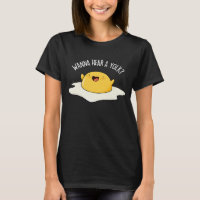 Wanna Hear A Yolk Funny Egg Joke Pun Dark BG