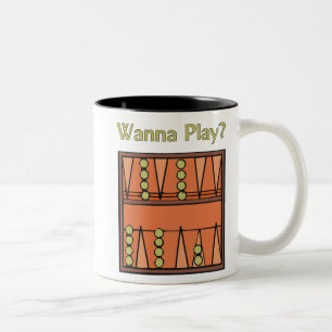 Wanna Play? Backgammon Mugs