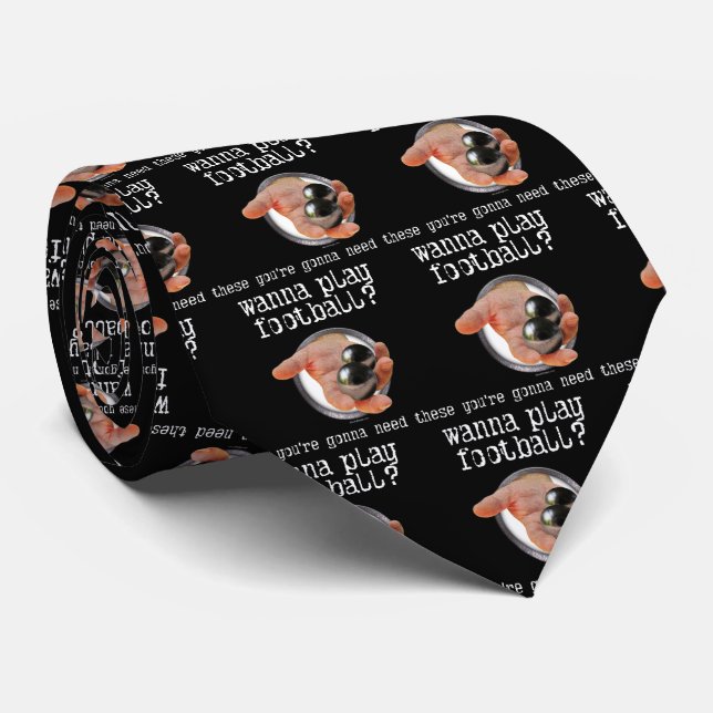 Wanna Play Hockey? tie (Rolled)