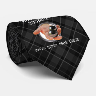 Wanna Play Hockey? tie (dark)