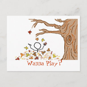 wanna play? postcard