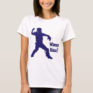 Wanna Race, blue T-Shirt