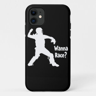 Wanna Race, white.png iPhone 11 Case