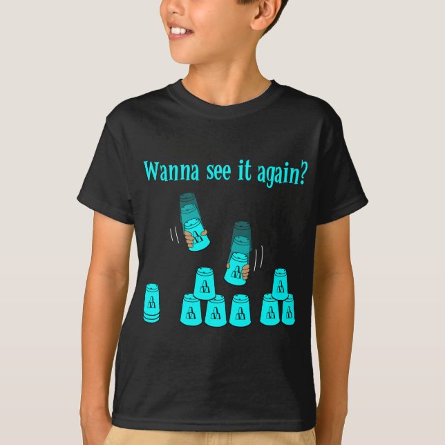 Wanna See It Again? lt blue T-Shirt (Front)