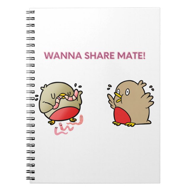 Wanna share mate! notebook (Front)