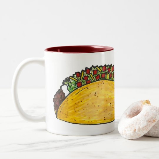 Wanna Talk About It? Funny Taco Mexican Food Mug