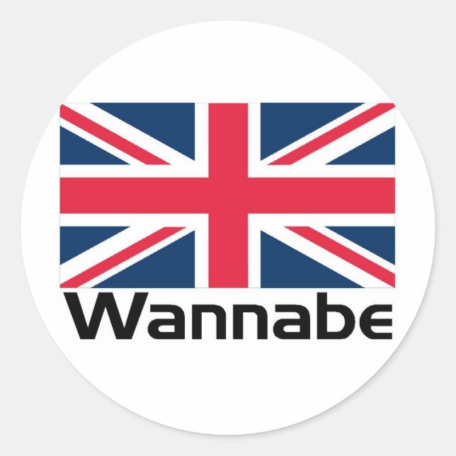 Wannabe - UK Classic Round Sticker (Front)