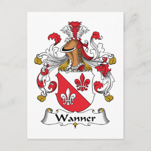 Wanner Family Crest Postcard
