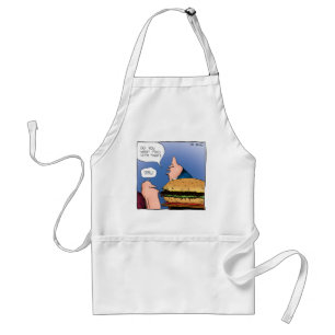 Want Fries With That? Cartoon Apron