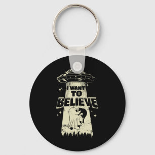 Want To Believe - Funny Cat Is Kidnapped Keychain