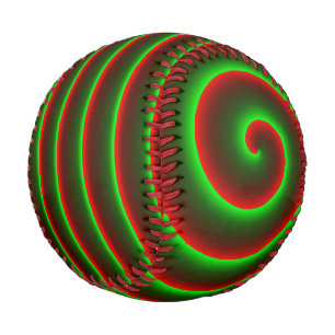 Want to change the red? Flashy green spiral. Baseball