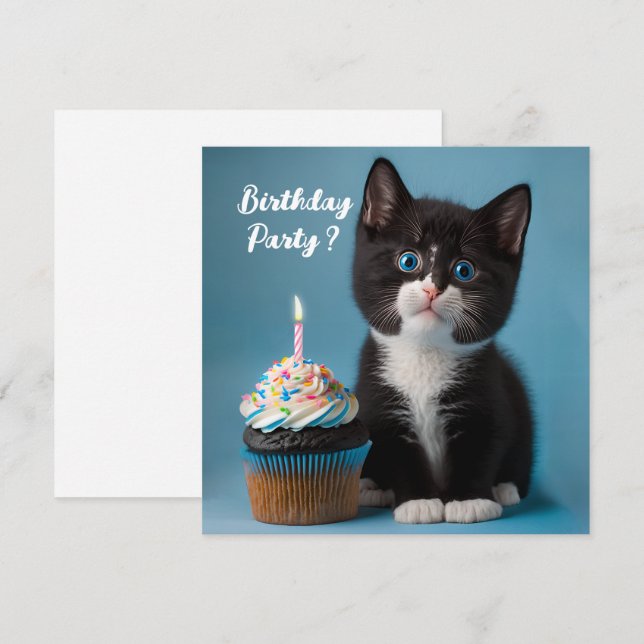 Want To Come To My Birthday Party? Invitation (Front/Back)