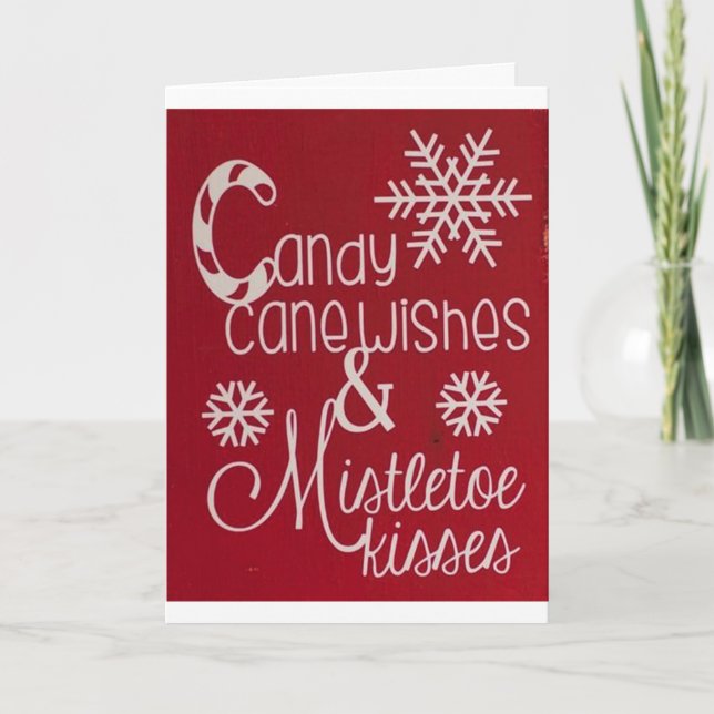 WANT TO GET ON THE "NAUGHTY LIST" WITH "ME" HOLIDAY CARD (Front)