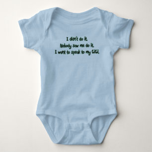 Want to Speak to GiGi Baby Bodysuit