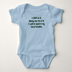 Want to Speak to Great Grandma Baby Bodysuit