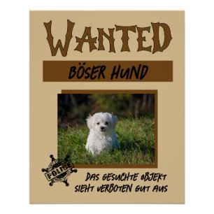 Wanted 1, affiche personnalisable