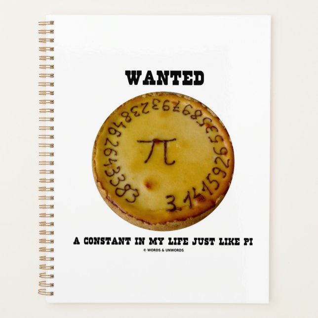 Wanted A Constant In My Life Just Like Pi Planner (Front)