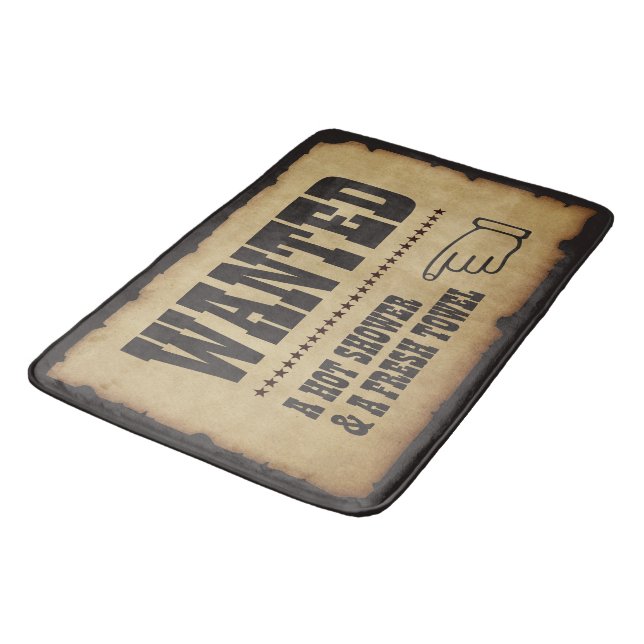 Wanted: A Hot Shower & A Fresh Towel Bath Mat (Angled)
