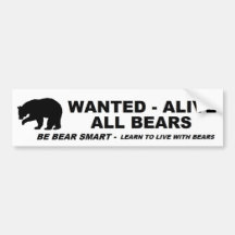 WANTED - ALIVE - ALL BEARS