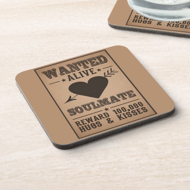 WANTED ALIVE: SOULMATE coasters (Left Side)