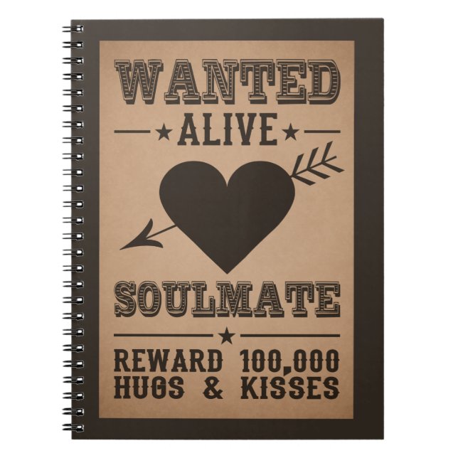WANTED ALIVE: SOULMATE notebook (Front)