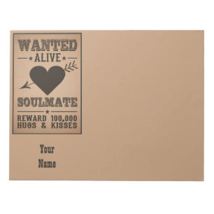 WANTED ALIVE: SOULMATE notepad