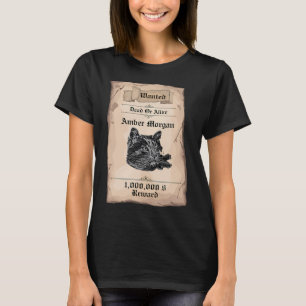 Wanted: Amber Morgan – Outlaw Kitty of the Wild T-Shirt